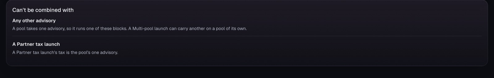 Buy/Sell Block runs its own core, so some blocks can't join it.