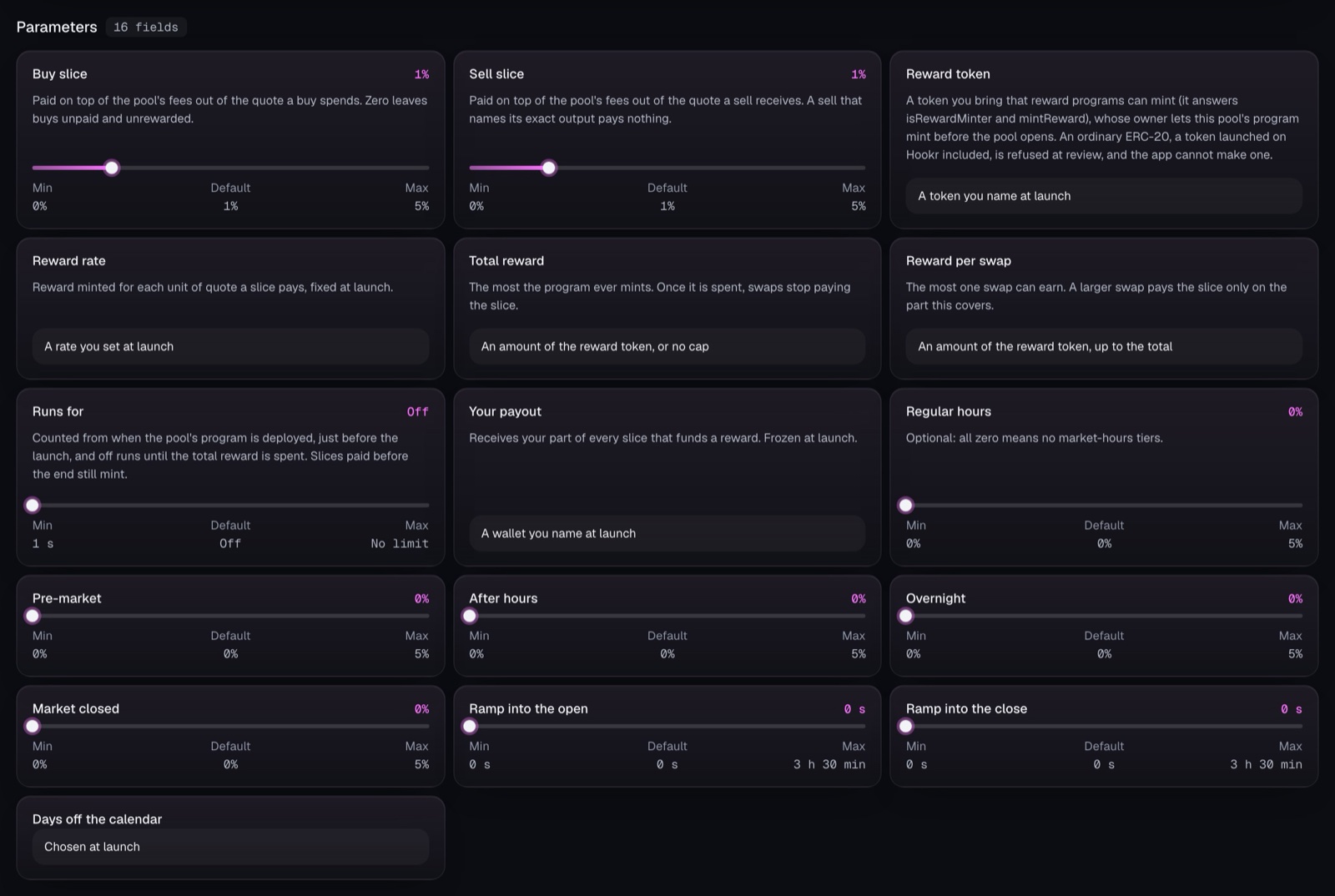 Swap Reward Mint pays traders a reward token from a slice of each trade.
