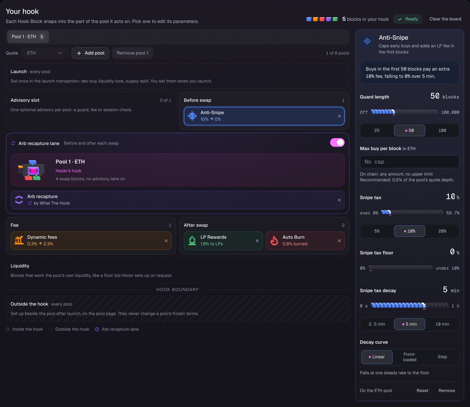 The Treasury-backed preset on the builder board.
