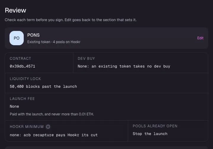 Review the launch