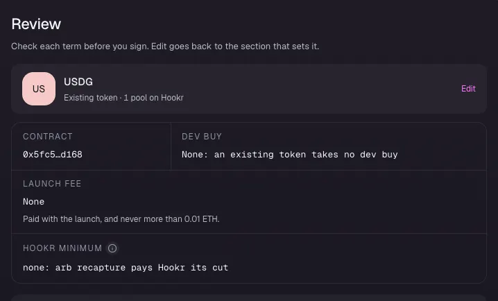 Review the launch