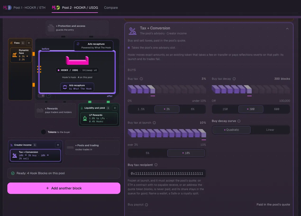 Tax to the staking contract