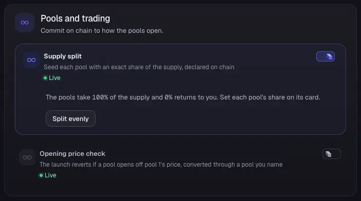 Check the supply split