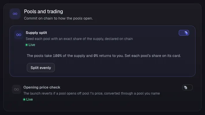 Supply split