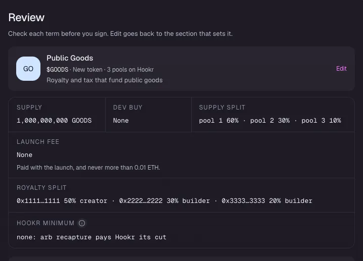 Review the launch