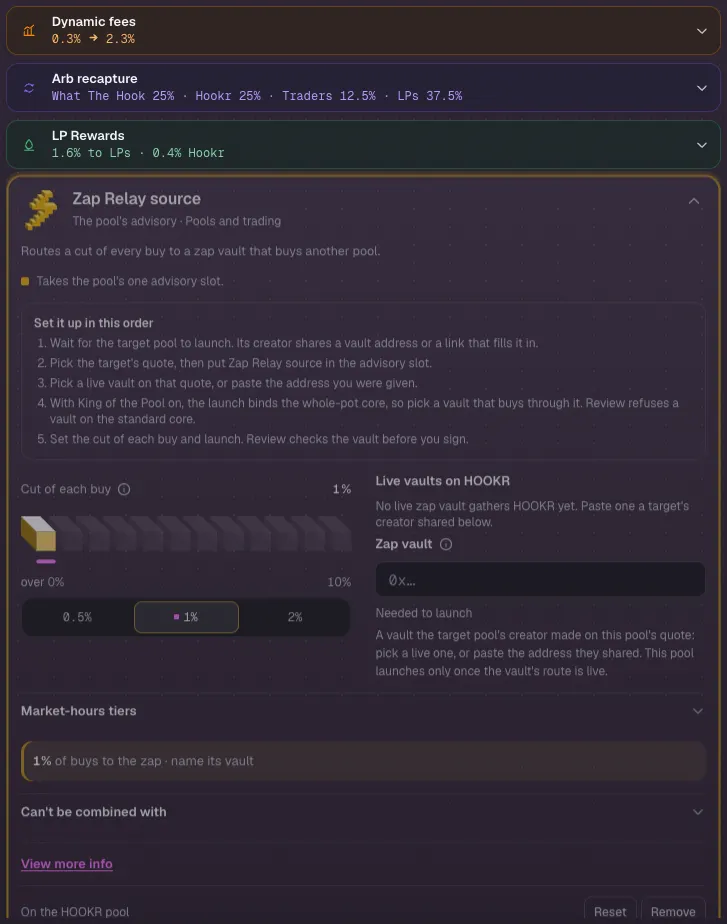 Name MOON's vault in the Zap Relay source