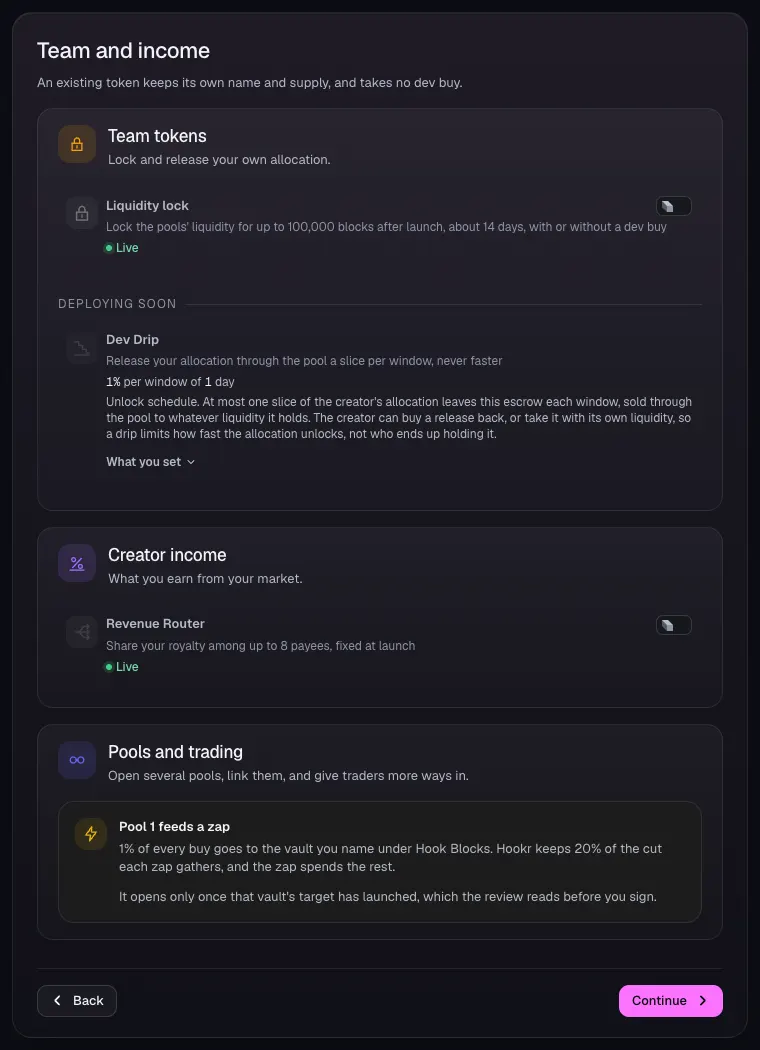 Leave Team and income as it is