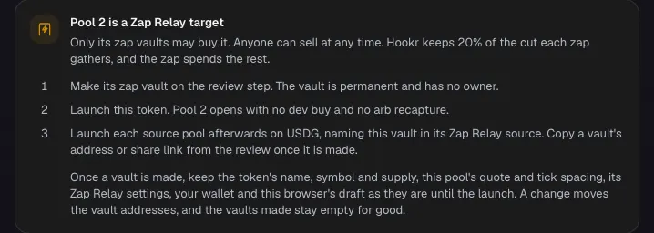 Make the vault and launch