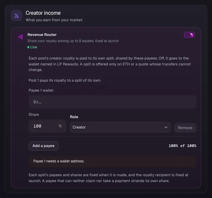 Split the royalty with Revenue Router
