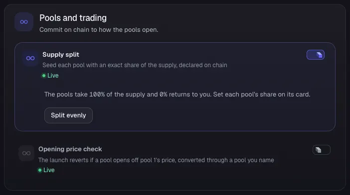 Check the supply split