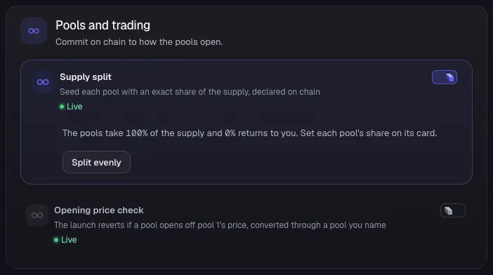 Check the supply split
