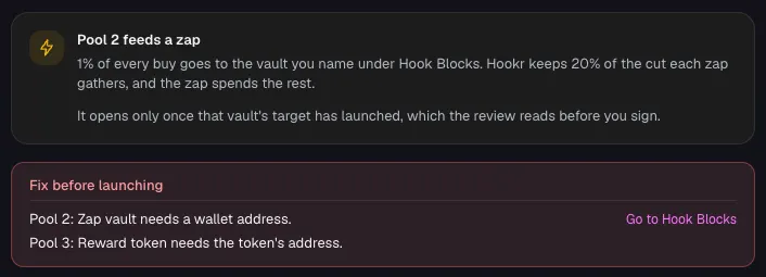Clear the fix list and launch